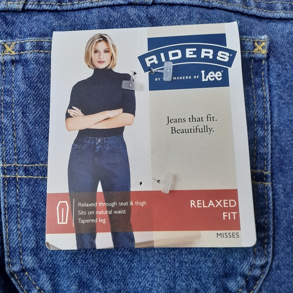 Riders Vintage 2000's Taper Leg High Rise Mom Jeans Deadstock Plus 18 NWT - Picture 7 of 12